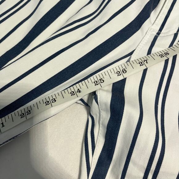 Brax Shakira Slim Fit Ankle Railroad Stripe Midrise Jeans women's Size 32x30 - Picture 3 of 6